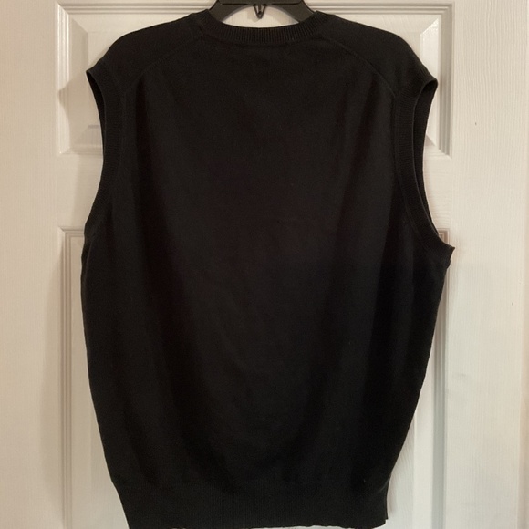 Brooks Brothers Golf 100% Cotton Vest, Black,  Large - Picture 4 of 4